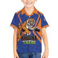 Custom Khulna Cricket Tigers Kid Hawaiian Shirt Ready to Roar - Wonder Print Shop
