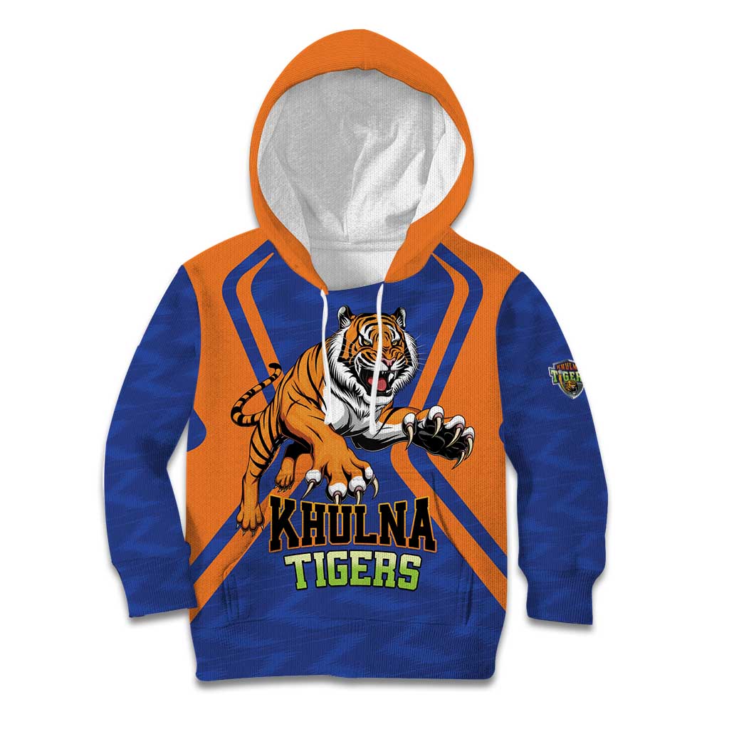 Custom Khulna Cricket Tigers Kid Hoodie Ready to Roar - Wonder Print Shop