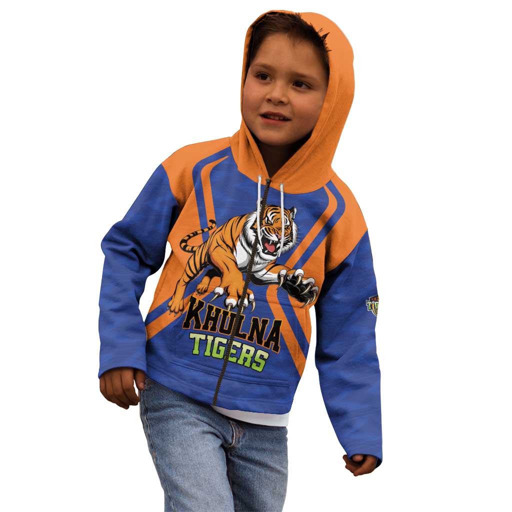 Custom Khulna Cricket Tigers Kid Hoodie Ready to Roar - Wonder Print Shop