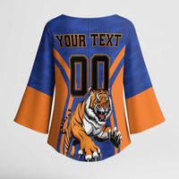 Custom Khulna Cricket Tigers Kimono Sleeve Blouse Ready to Roar - Wonder Print Shop