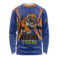 Custom Khulna Cricket Tigers Long Sleeve Shirt Ready to Roar - Wonder Print Shop