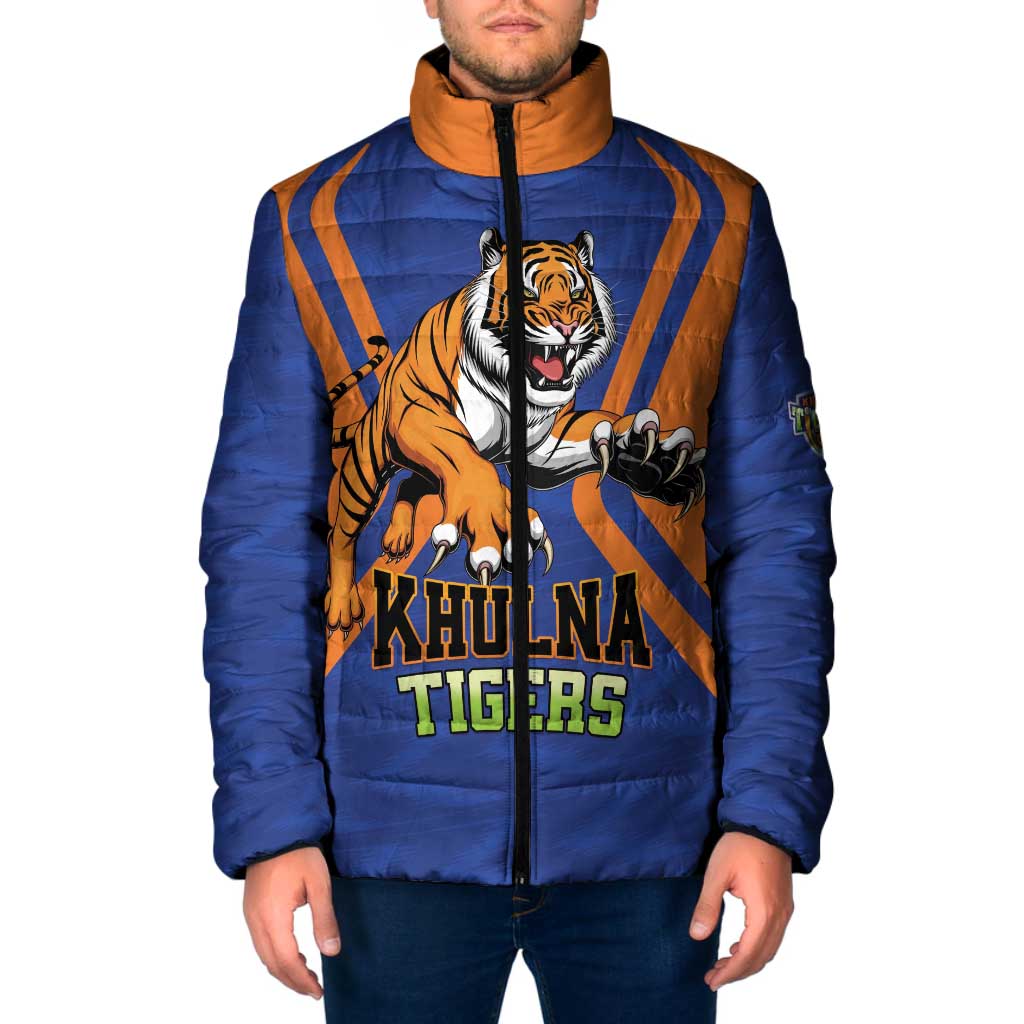 Custom Khulna Cricket Tigers Padded Jacket Ready to Roar - Wonder Print Shop