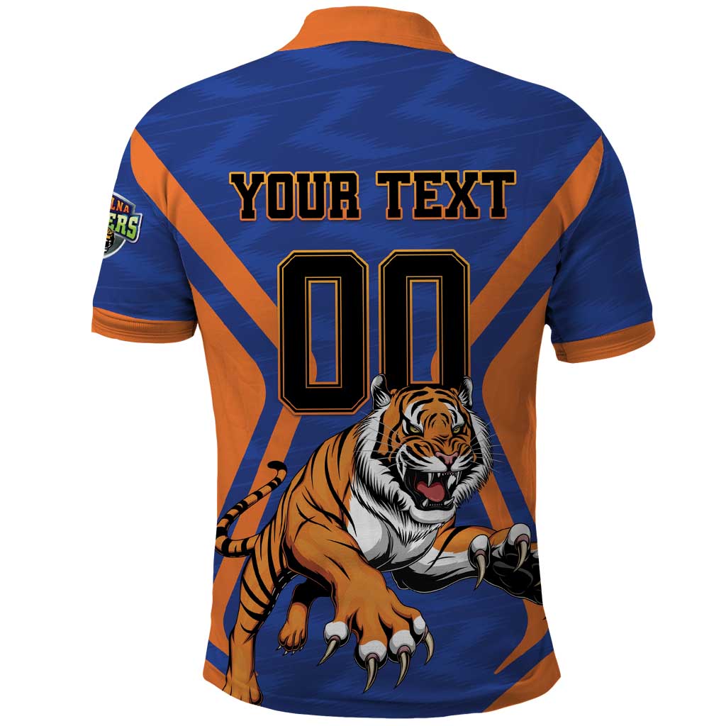 Custom Khulna Cricket Tigers Polo Shirt Ready to Roar - Wonder Print Shop