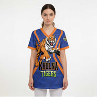 Custom Khulna Cricket Tigers Scrub Top Ready to Roar - Wonder Print Shop