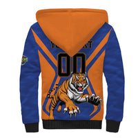 Custom Khulna Cricket Tigers Sherpa Hoodie Ready to Roar - Wonder Print Shop