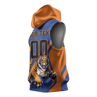 Custom Khulna Cricket Tigers Sleeveless Hoodie Ready to Roar - Wonder Print Shop