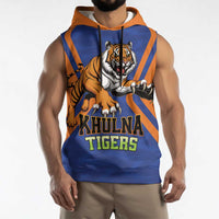 Custom Khulna Cricket Tigers Sleeveless Hoodie Ready to Roar - Wonder Print Shop
