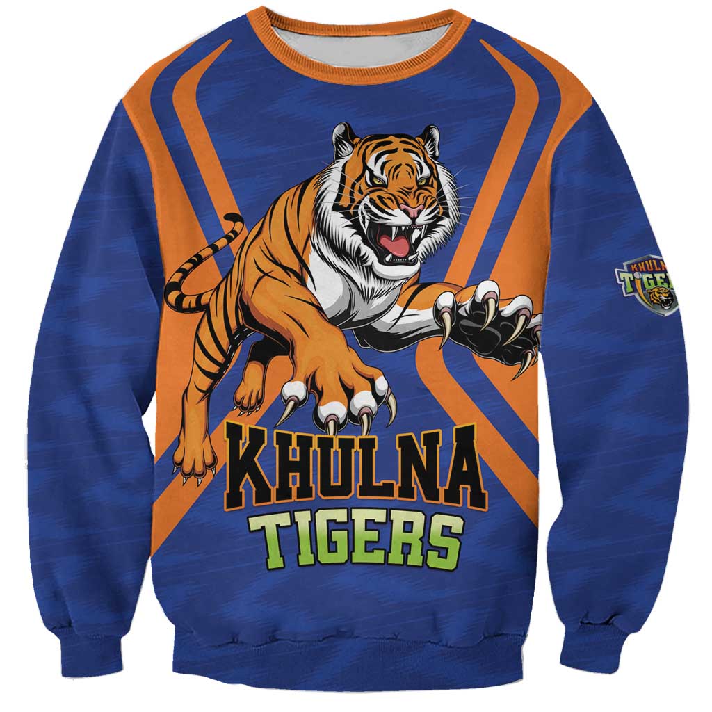 Custom Khulna Cricket Tigers Sweatshirt Ready to Roar - Wonder Print Shop