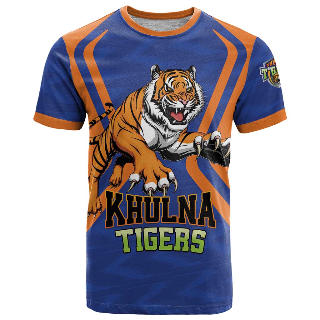 Custom Khulna Cricket Tigers T Shirt Ready to Roar - Wonder Print Shop