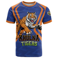 Custom Khulna Cricket Tigers T Shirt Ready to Roar - Wonder Print Shop