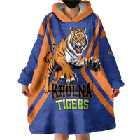 Custom Khulna Cricket Tigers Wearable Blanket Hoodie Ready to Roar - Wonder Print Shop