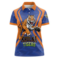 Custom Khulna Cricket Tigers Women Polo Shirt Ready to Roar - Wonder Print Shop