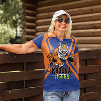 Custom Khulna Cricket Tigers Women Polo Shirt Ready to Roar - Wonder Print Shop