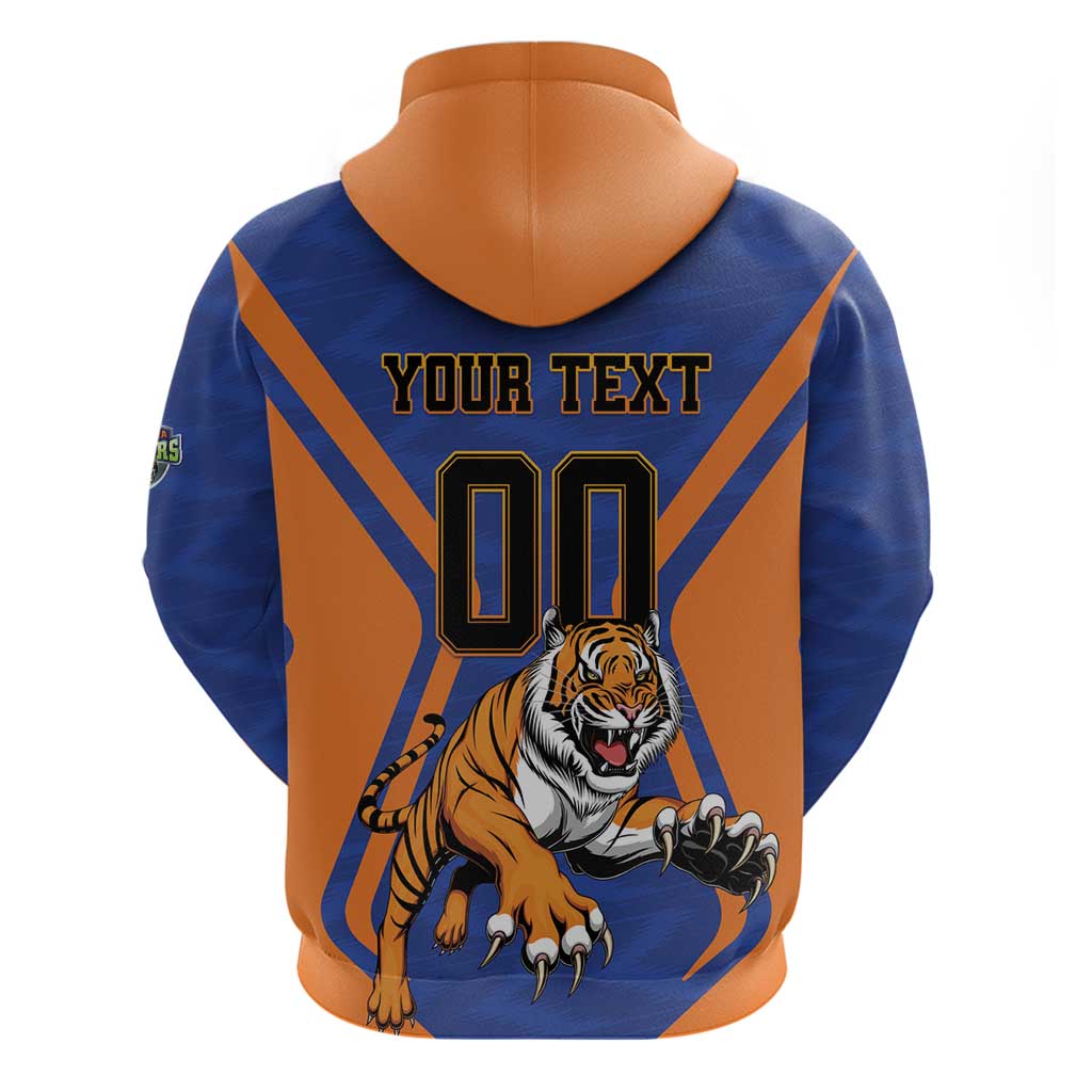 Custom Khulna Cricket Tigers Zip Hoodie Ready to Roar - Wonder Print Shop