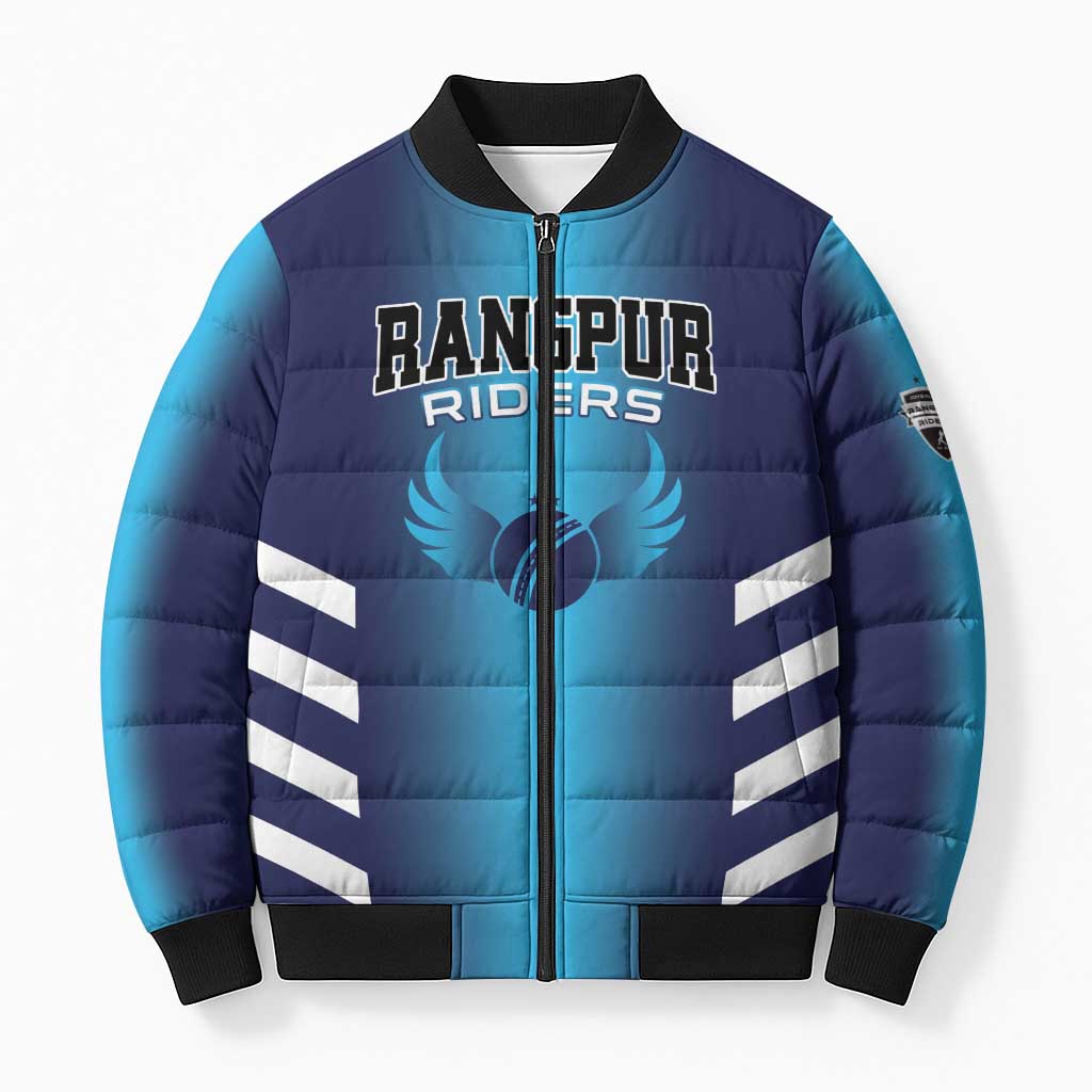 Custom Rangpur Cricket Riders Bomber Puffer Jacket Joyer Lorai - Wonder Print Shop