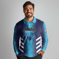 Custom Rangpur Cricket Riders Long Sleeve Polo Shirt Joyer Lorai - Wonder Print Shop