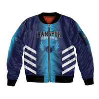 Custom Rangpur Cricket Riders Sleeve Zip Bomber Jacket Joyer Lorai - Wonder Print Shop