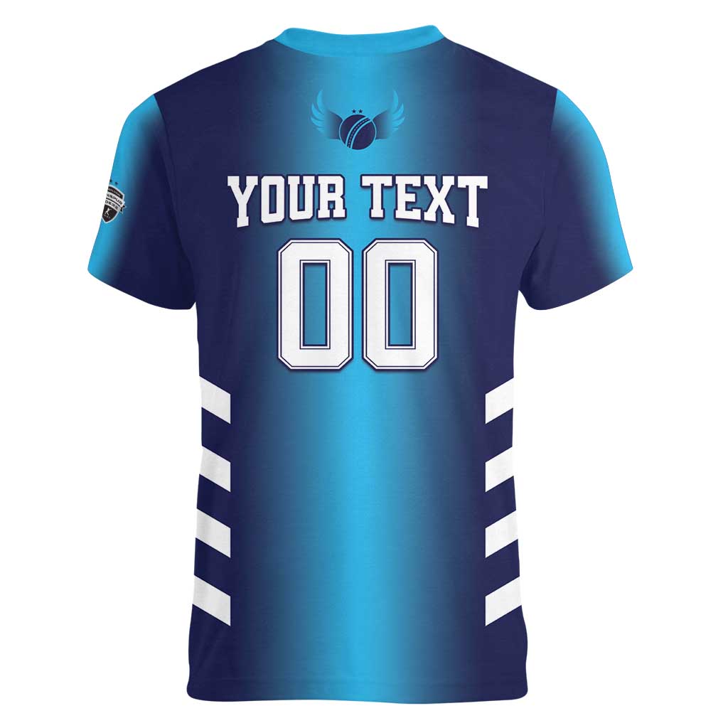 Custom Rangpur Cricket Riders Women V-Neck T-Shirt Joyer Lorai - Wonder Print Shop