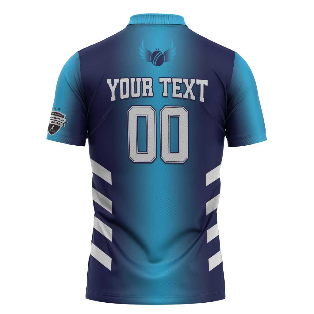 Custom Rangpur Cricket Riders Zipper Polo Shirt Joyer Lorai - Wonder Print Shop