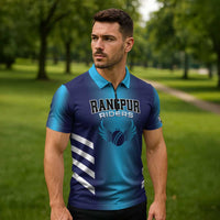 Custom Rangpur Cricket Riders Zipper Polo Shirt Joyer Lorai - Wonder Print Shop