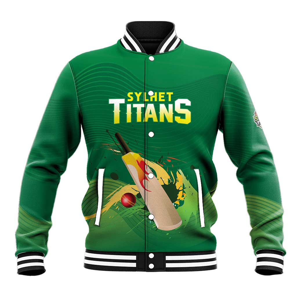 Custom Sylhet Cricket Titans Baseball Jacket Rise Of Titans - Wonder Print Shop