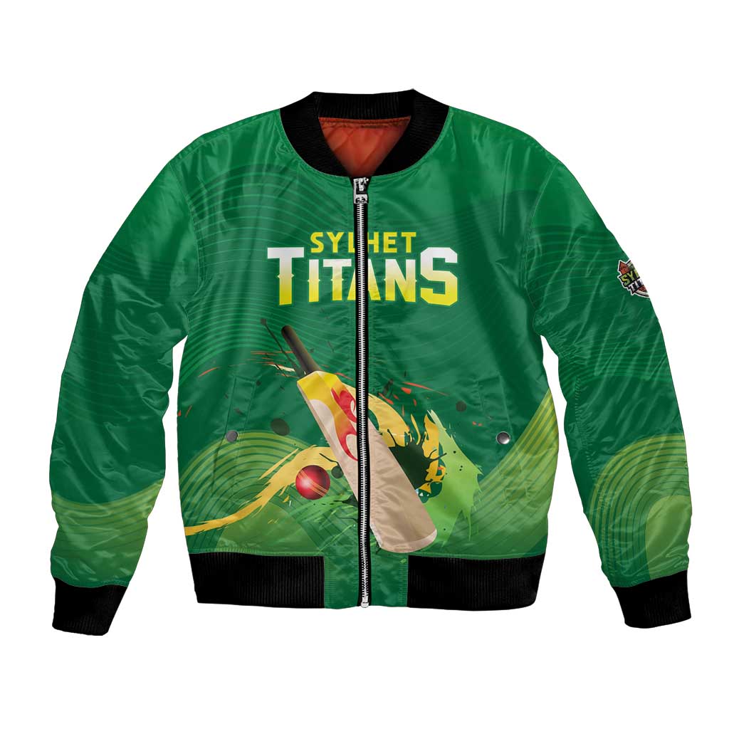 Custom Sylhet Cricket Titans Bomber Jacket Rise Of Titans - Wonder Print Shop