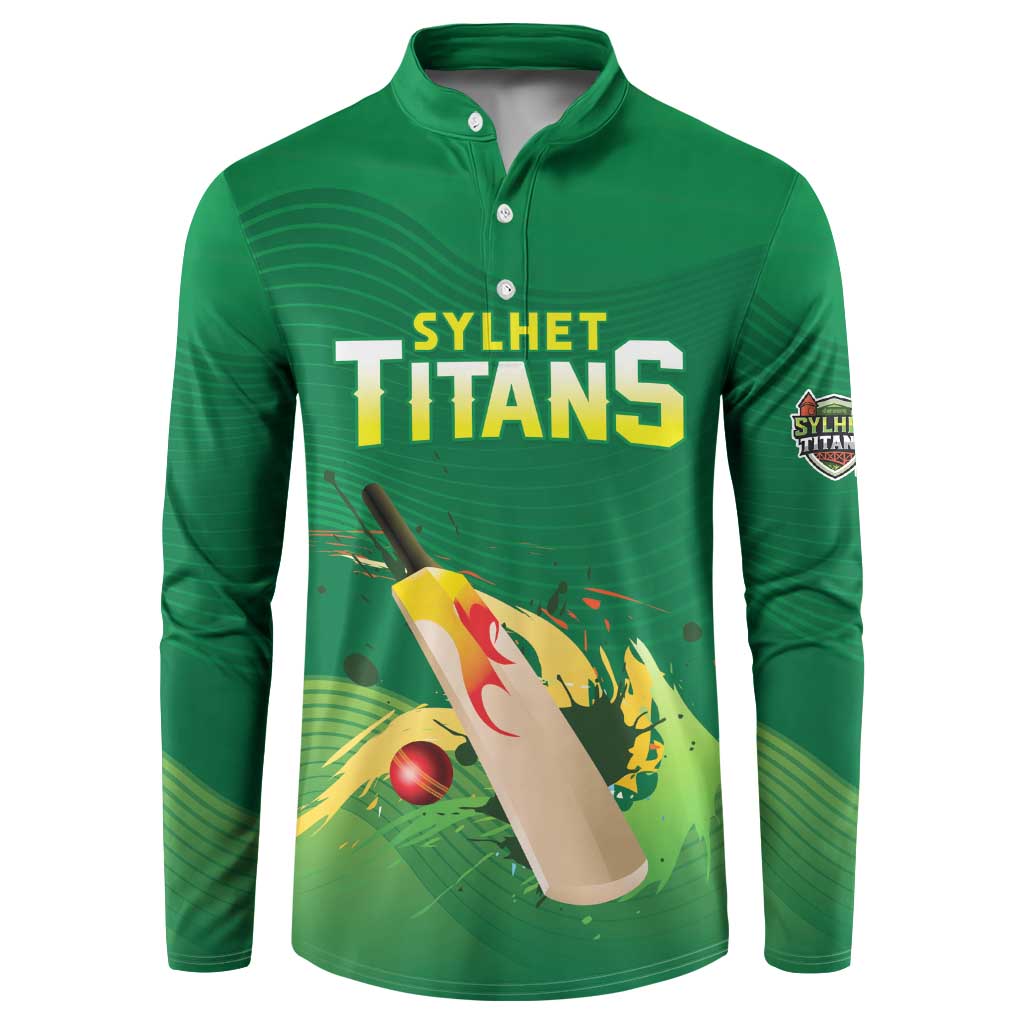 Custom Sylhet Cricket Titans Button Sweatshirt Rise Of Titans - Wonder Print Shop