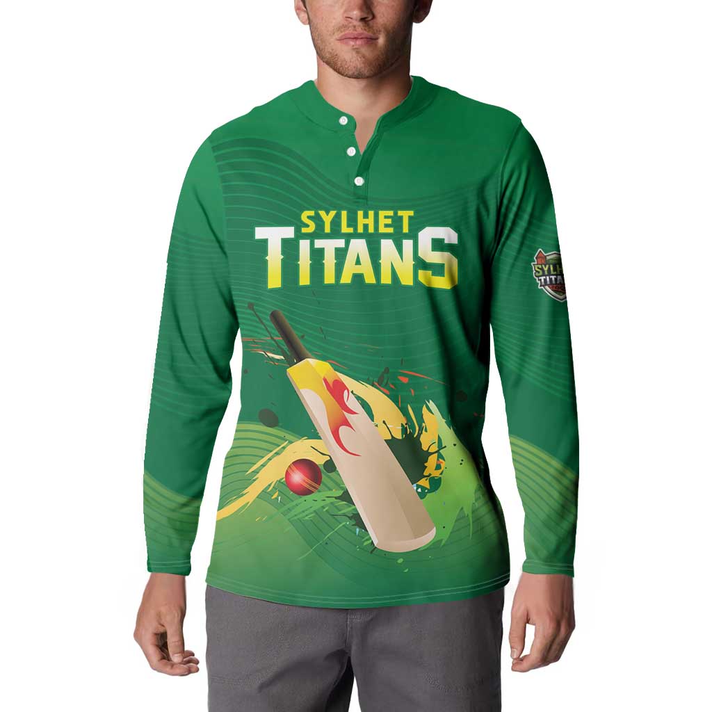 Custom Sylhet Cricket Titans Button Sweatshirt Rise Of Titans - Wonder Print Shop