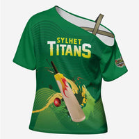 Custom Sylhet Cricket Titans Cross Shoulder Shirt Rise Of Titans - Wonder Print Shop