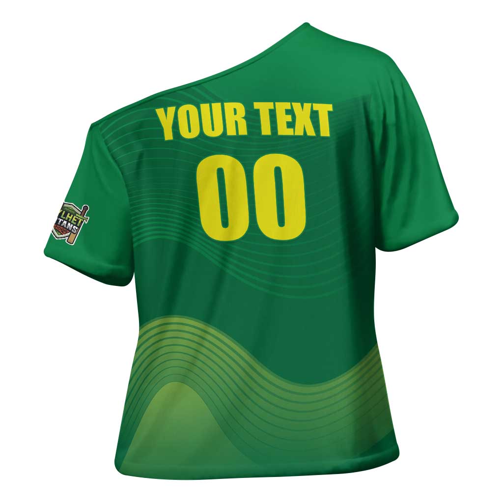 Custom Sylhet Cricket Titans Cross Shoulder Shirt Rise Of Titans - Wonder Print Shop