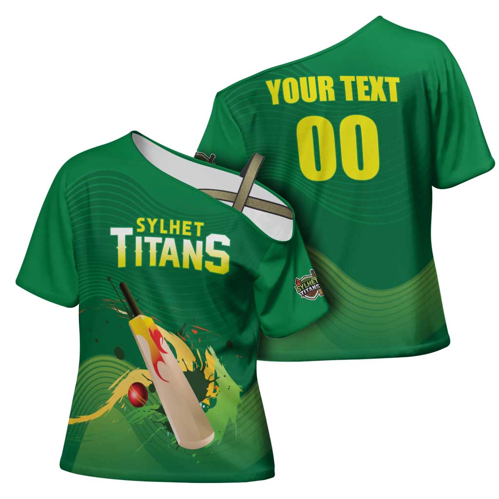 Custom Sylhet Cricket Titans Cross Shoulder Shirt Rise Of Titans - Wonder Print Shop