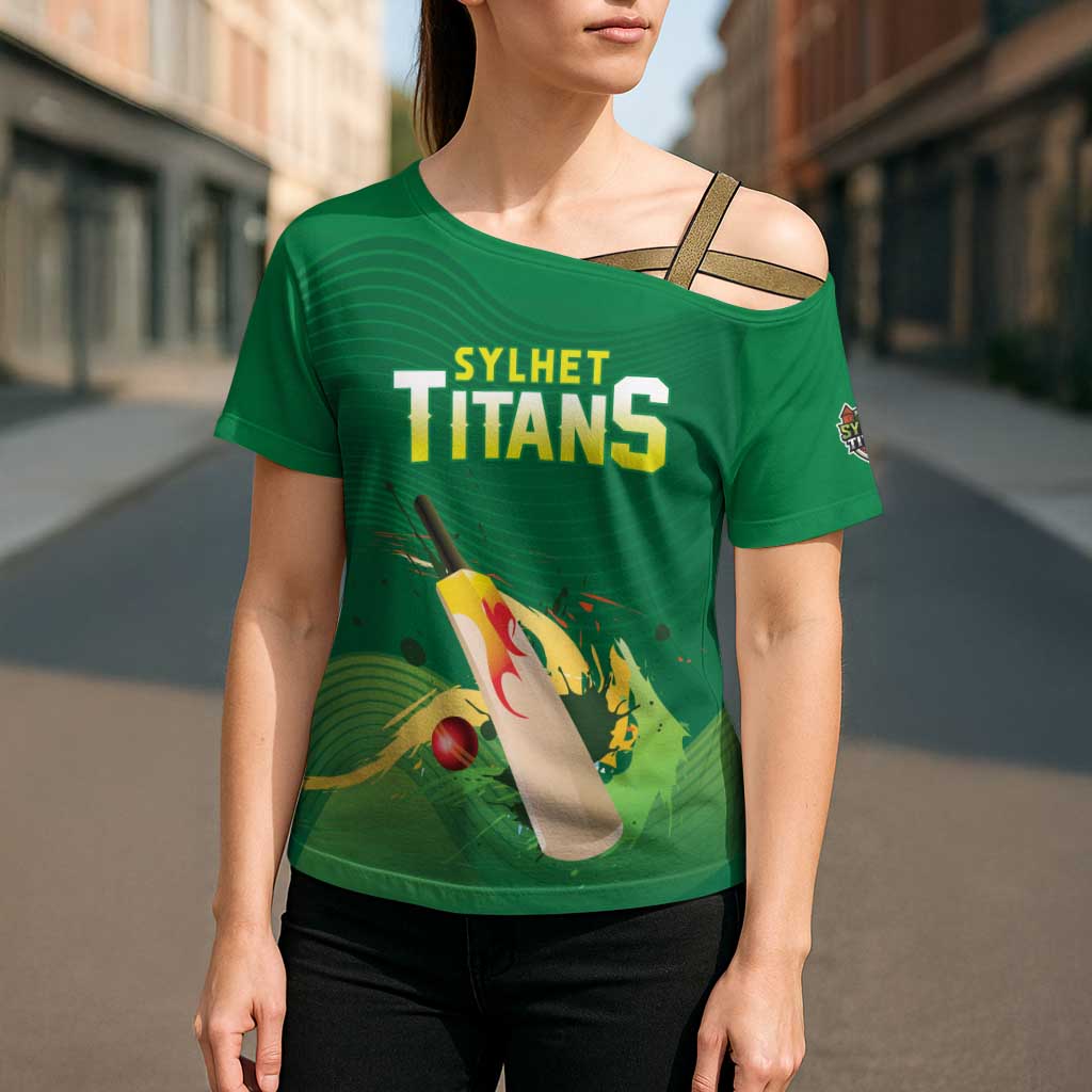 Custom Sylhet Cricket Titans Cross Shoulder Shirt Rise Of Titans - Wonder Print Shop