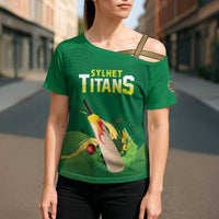 Custom Sylhet Cricket Titans Cross Shoulder Shirt Rise Of Titans - Wonder Print Shop