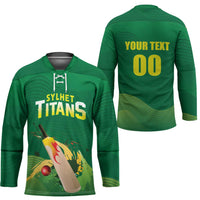 Custom Sylhet Cricket Titans Hockey Jersey Rise Of Titans - Wonder Print Shop