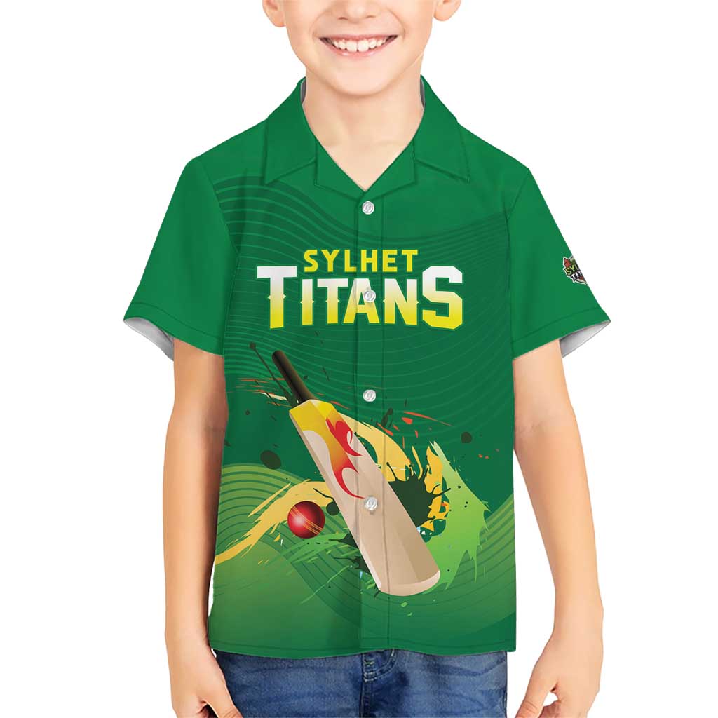 Custom Sylhet Cricket Titans Kid Hawaiian Shirt Rise Of Titans - Wonder Print Shop