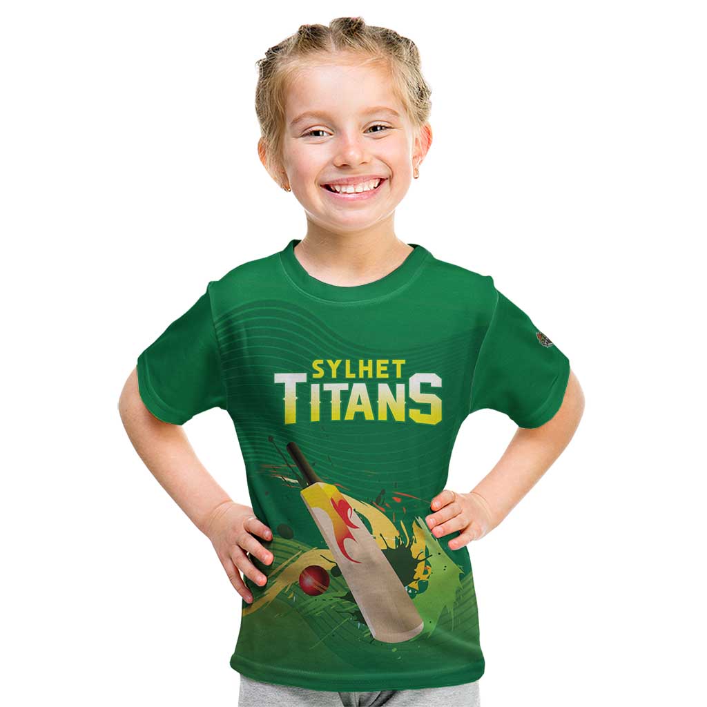 Custom Sylhet Cricket Titans Kid T Shirt Rise Of Titans - Wonder Print Shop