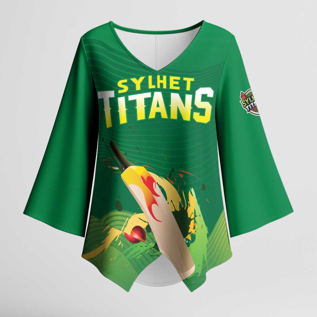 Custom Sylhet Cricket Titans Kimono Sleeve Blouse Rise Of Titans - Wonder Print Shop