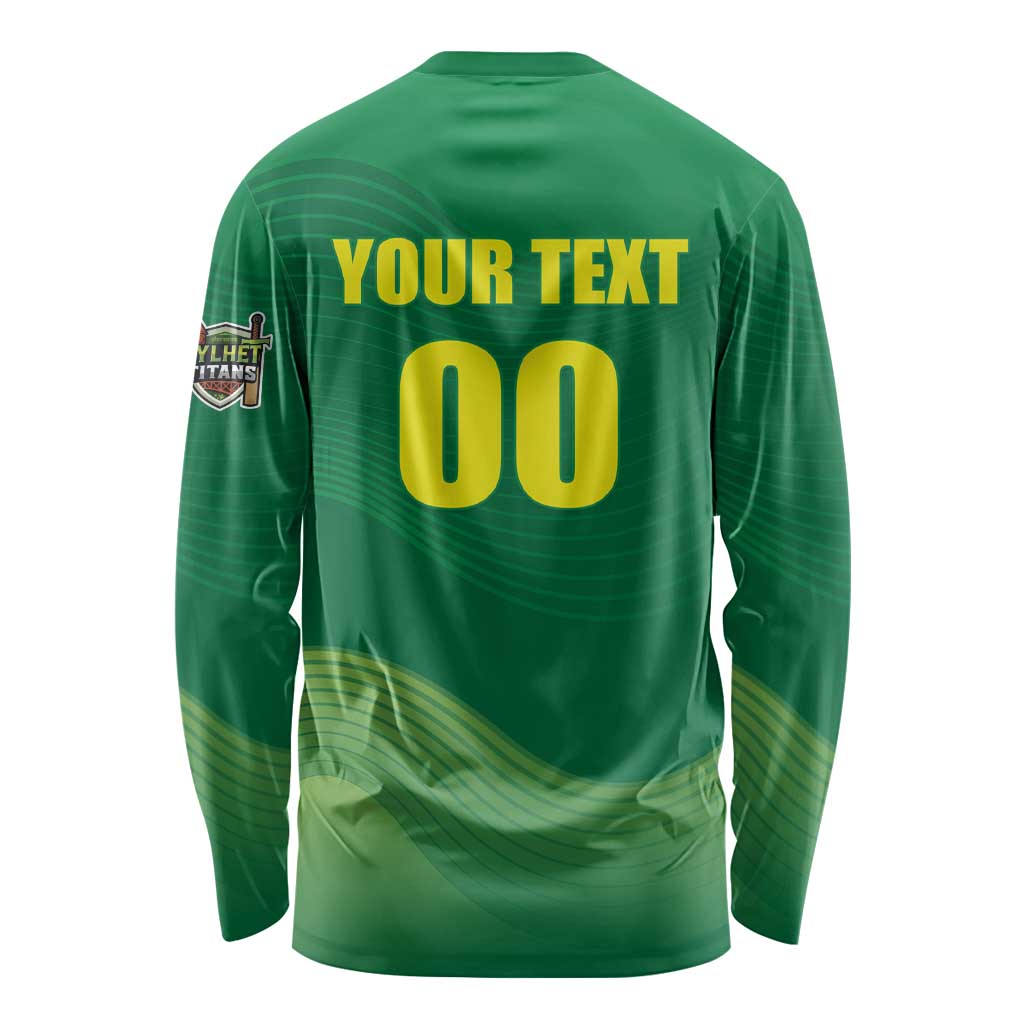 Custom Sylhet Cricket Titans Long Sleeve Shirt Rise Of Titans - Wonder Print Shop