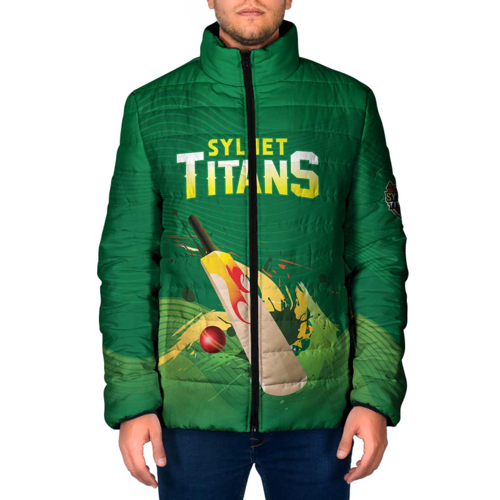 Custom Sylhet Cricket Titans Padded Jacket Rise Of Titans - Wonder Print Shop