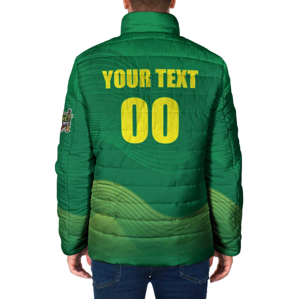 Custom Sylhet Cricket Titans Padded Jacket Rise Of Titans - Wonder Print Shop