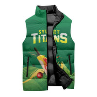 Custom Sylhet Cricket Titans Sleeveless Puffer Jacket Rise Of Titans - Wonder Print Shop