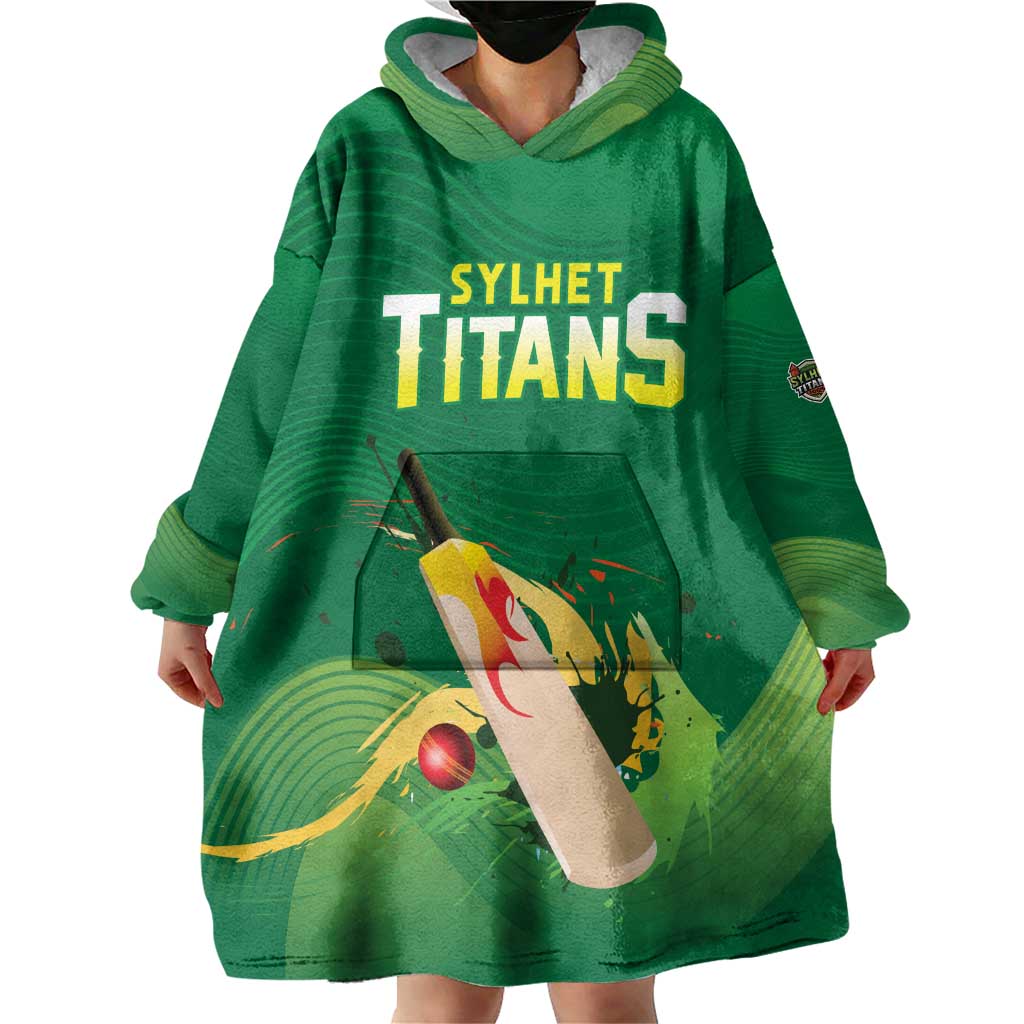Custom Sylhet Cricket Titans Wearable Blanket Hoodie Rise Of Titans - Wonder Print Shop