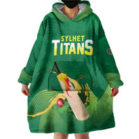 Custom Sylhet Cricket Titans Wearable Blanket Hoodie Rise Of Titans - Wonder Print Shop