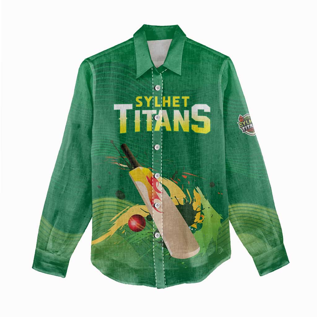 Custom Sylhet Cricket Titans Women Casual Shirt Rise Of Titans - Wonder Print Shop