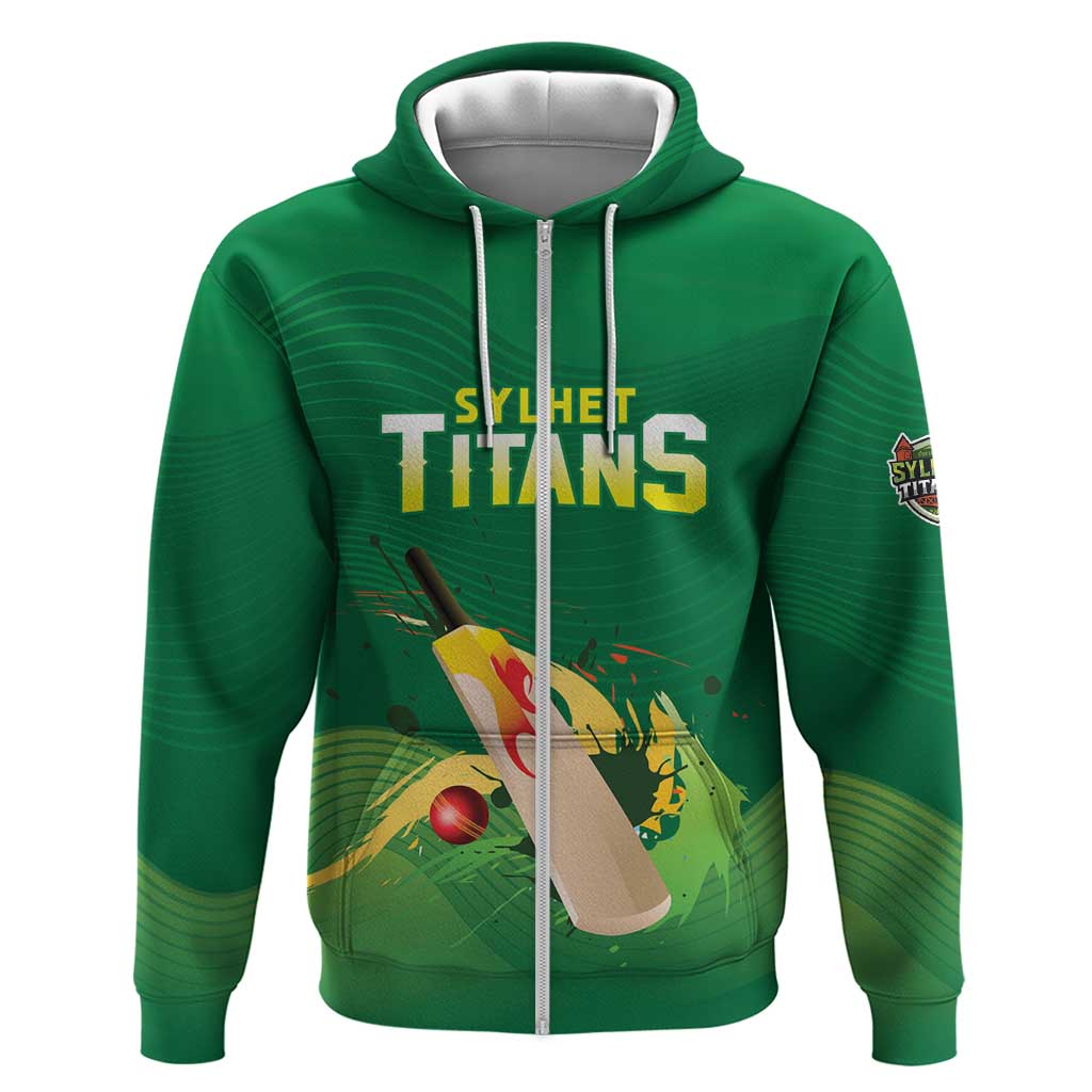 Custom Sylhet Cricket Titans Zip Hoodie Rise Of Titans - Wonder Print Shop