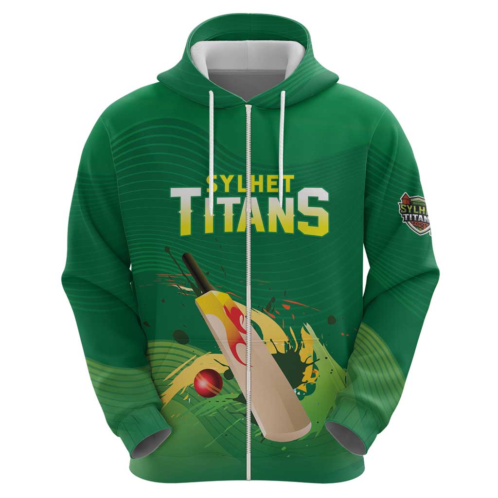 Custom Sylhet Cricket Titans Zip Hoodie Rise Of Titans - Wonder Print Shop