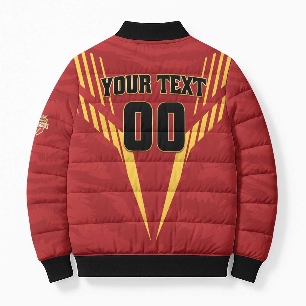 Custom Rajshahi Cricket Warriors Bomber Puffer Jacket Keep Shining - Wonder Print Shop