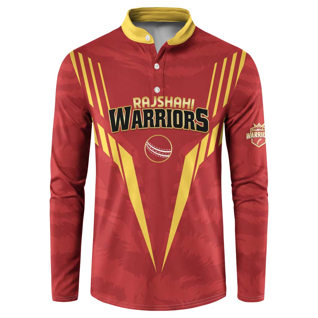 Custom Rajshahi Cricket Warriors Button Sweatshirt Keep Shining - Wonder Print Shop