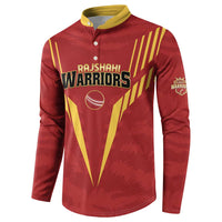 Custom Rajshahi Cricket Warriors Button Sweatshirt Keep Shining - Wonder Print Shop
