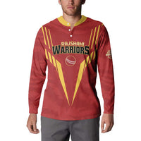 Custom Rajshahi Cricket Warriors Button Sweatshirt Keep Shining - Wonder Print Shop